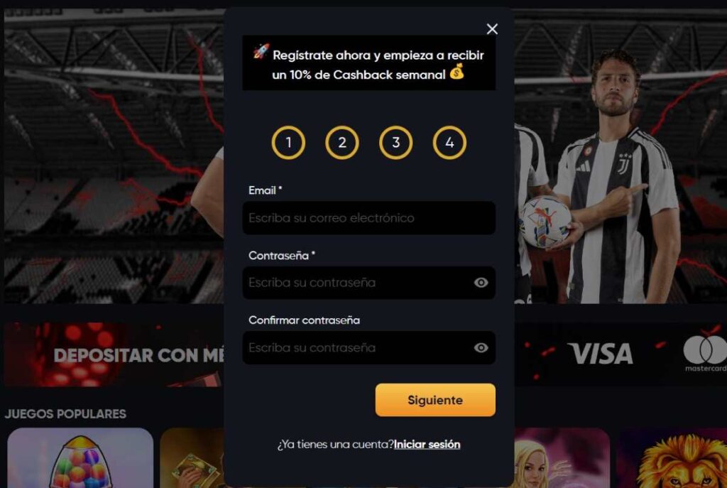 instant casino registro